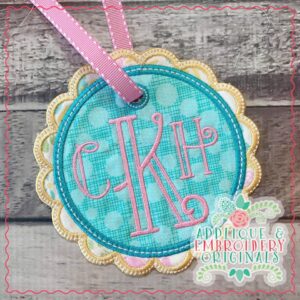 1974 Tag Double Scallop Applique Design