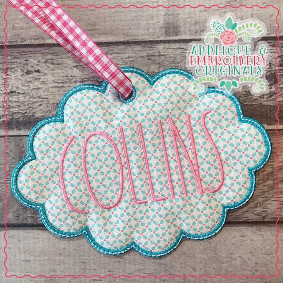 AEO 1975 Tag Oval Scaloop 1