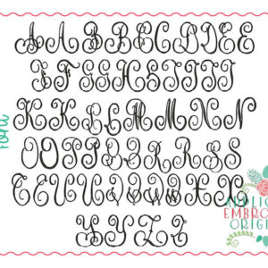 198 Bessie Monogram Embroidery