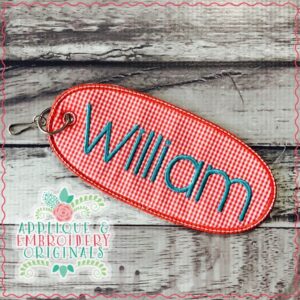 1985 Tag Oval Applique Design