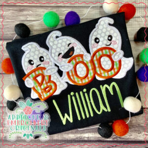 1995 Ghost Trio Boo Applique Design