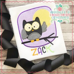2004 Owl and Moon Applique Design