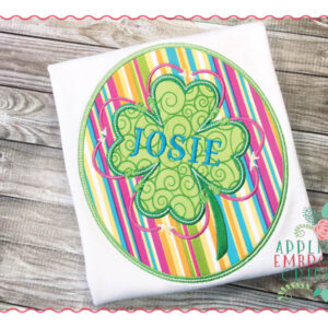 201 Arrow Shamrock St Patrick's Day Applique Design