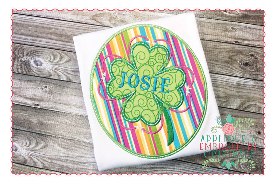 AEO 201 Arrow Shamrock Applique Design 2