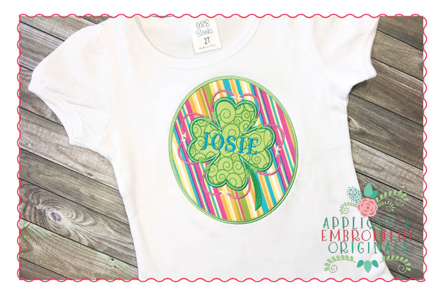 AEO 201 Arrow Shamrock Applique Design 2