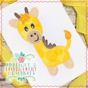 2013 Cute Giraffe Applique Design