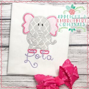 2022 Elephant Applique Font