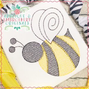 2025 Honeycomb Bumble Bee Embroidery Design