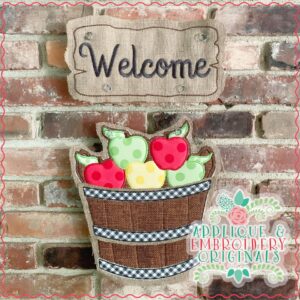 2032 Bushel of Apples Door Hanger Design