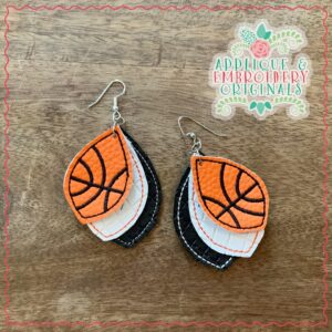 2033 Basketball Layered Earrings Design
