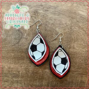 2035 Soccer Ball Layered Earrings Design