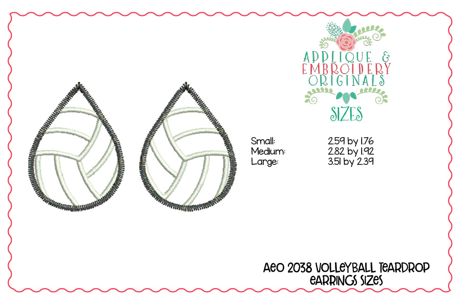 AEO 2038 Volleyball Teardrop Earrings 1