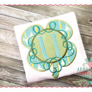 205 Big Shamrock Monogram Frame Applique Design