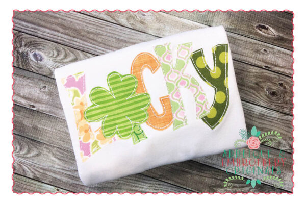 206 Lucky Shamrock Simple Stitch Applique Design