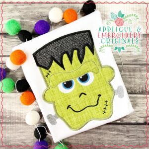 2071 Frankenstein Head Applique Design