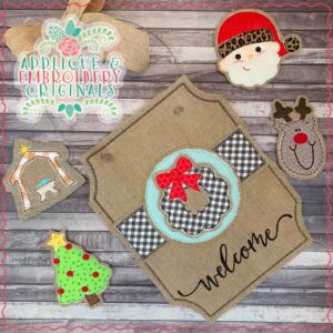 2091 Christmas Interchangeable Tab Design SET