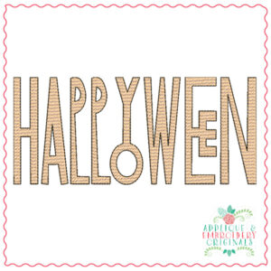 2092 Happy Halloween Sketch Embroidery Design