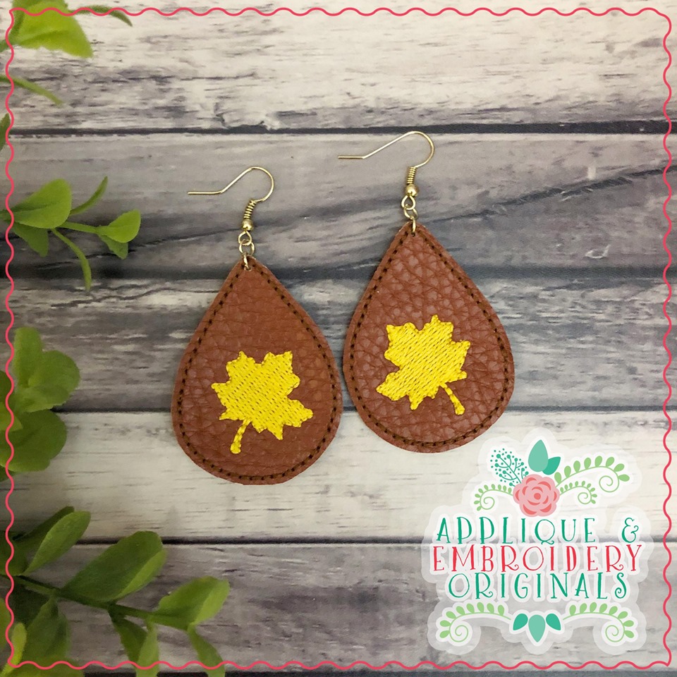 AEO 2095 Leaf Earrings 2