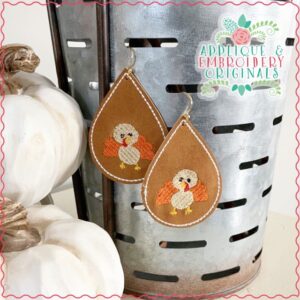 2097 Turkey Earrings In-The-Hoop Design
