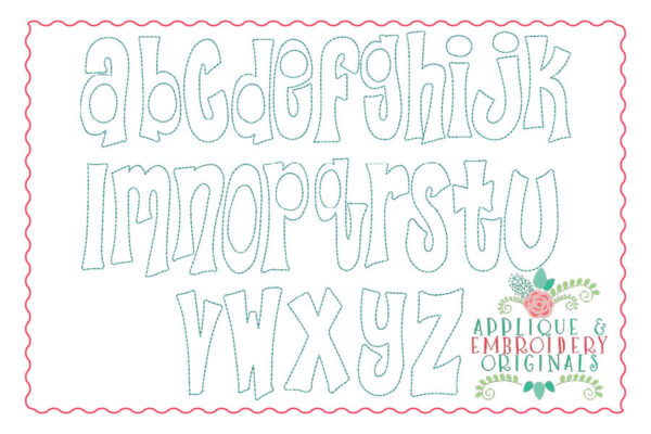 210 Modish Vintage Applique Font - Image 5