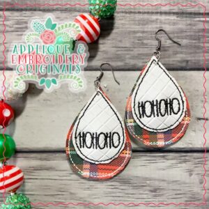2116 HOHOHO Earrings In-The-Hoop Design