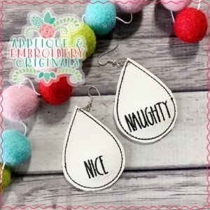 2119 NAUGHTY NICE Earrings In-The-Hoop Design