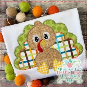 2144 Turkey Simple Boy Zig Zag Applique Design