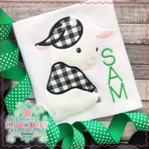 2151 Sitting Cow Applique Design