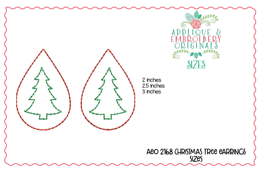 AEO 2168 Christmas Tree Earrings 1