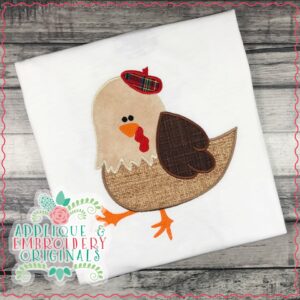 2171 French Hen Applique Design