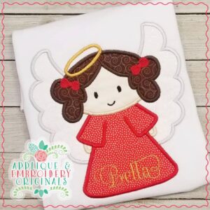 2176 Angel with Wings All-In-One Applique Design
