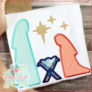 2180 Nativity All-In-One Applique Design