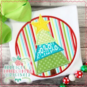 2184 Tree in Circle All-In-One Applique Design