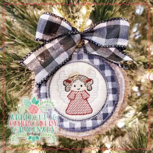 2192 Angel Ornament In-The-Hoop Designs