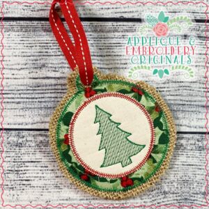 2195 Christmas Tree 2 Ornament In-The-Hoop Designs