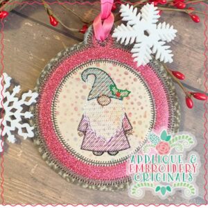 2199 Gnome Ornament In-The-Hoop Designs