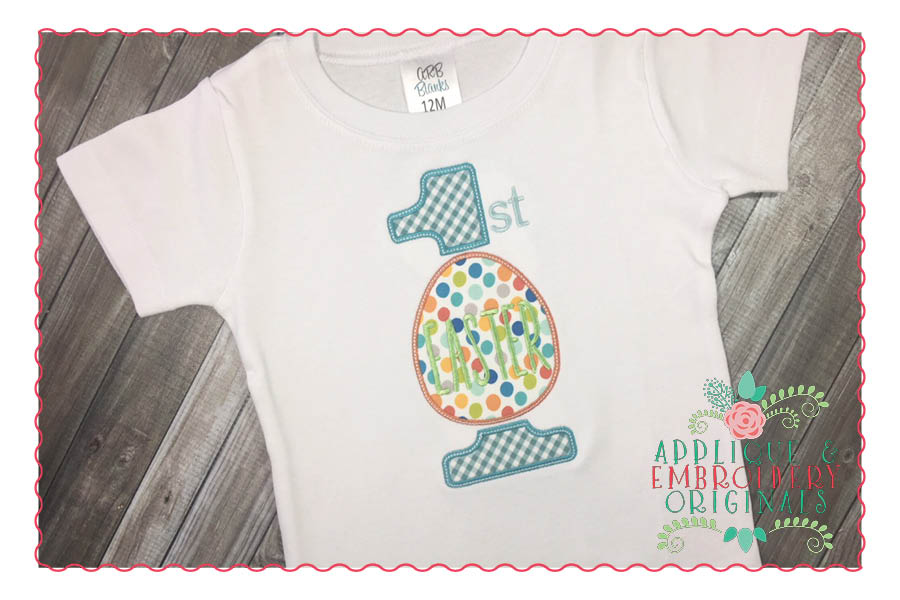 AEO 220 1st Easter Applique Design