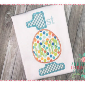 220 1st Easter Baby Applique Design