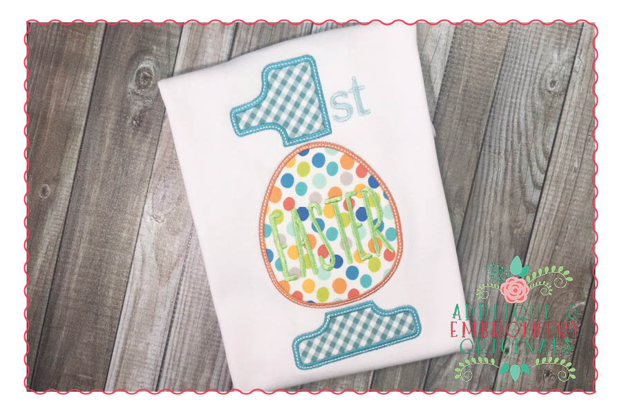 AEO 220 1st Easter Applique Design