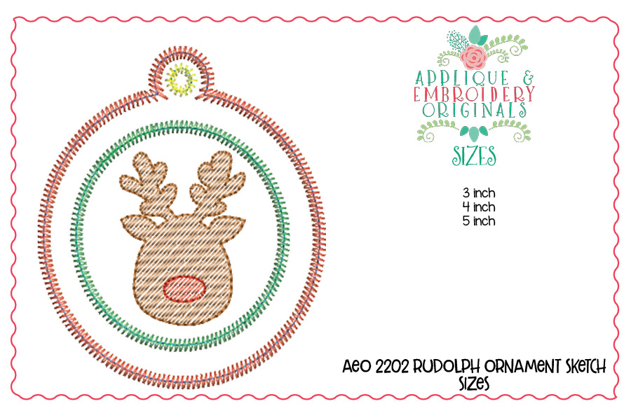 AEO 2202 Rudolph Ornament 1