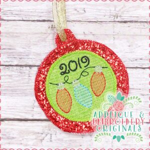 2203 String Lights Ornament In-The-Hoop Designs