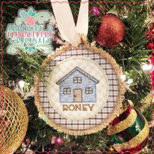 2215 House Ornament In-The-Hoop Designs