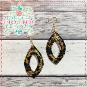 2218 Dixie Earrings In-The-Hoop Design