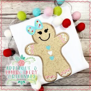 2233 Gingerbread Girl Applique Design