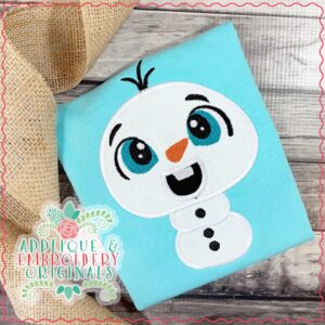 2235 Snowman Who Melts Applique Design