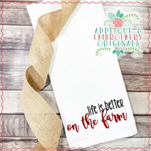 2244 Life is Better on the Farm Embroidery Design