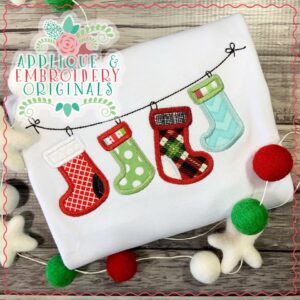 2256 Stocking on a String Applique Design