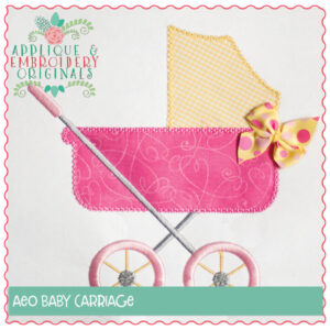 2264 Baby Carriage Applique Design
