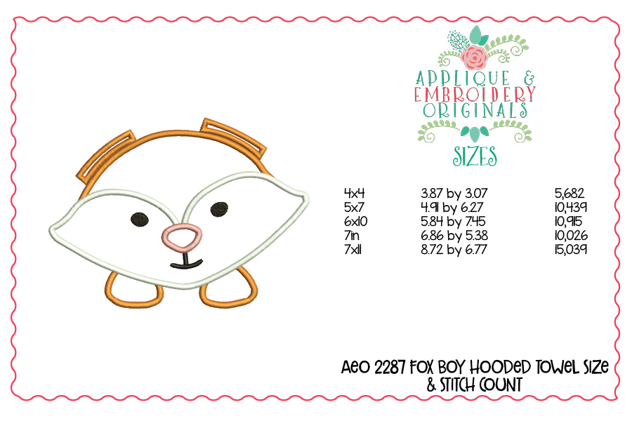 AEO 2287 Fox Boy Hooded Towel 1