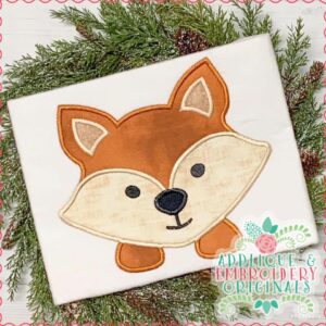 2289 Fox Boy Peeker Applique Design